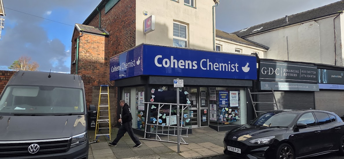 Actual completed Cohens fascia installation